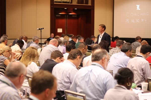 David Lindahl teaching at a live multifamily training event